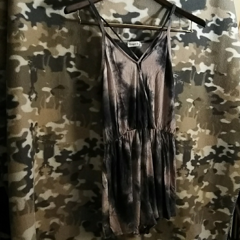 Flirty tye dye romper, shorts.